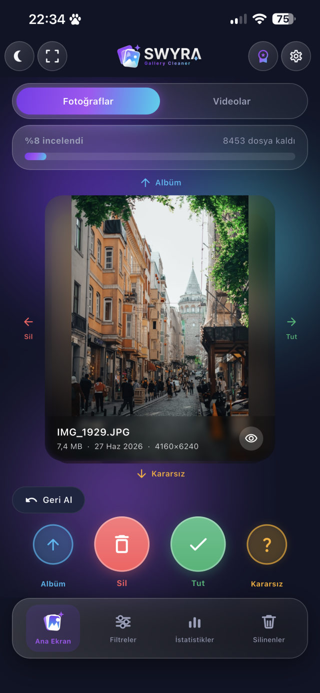 Swyra app screenshot